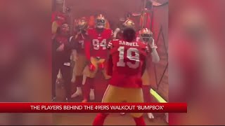 The 49ers players behind teams iconic boombox entrances [upl. by Alicsirp678]