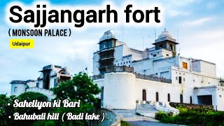 Udaipur 😍  Sajjangarh Fort  Saheliyon Ki Bari  Bhahubali Hill  Places to visit in udaipur [upl. by Ryon]