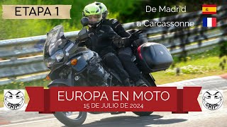 Europa en Moto Etapa 1 MadridCarcassonne [upl. by Nnylear]