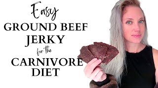 Easy and Affordable Ground Beef Jerky for Carnivore Diet Lion Diet [upl. by Hilton]