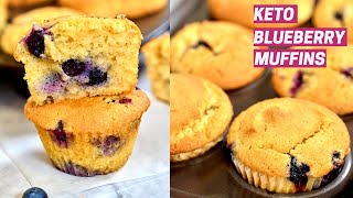 Bake Keto Blueberry Muffins in 30 Mins  LowCarb amp SugarFree [upl. by Lali]