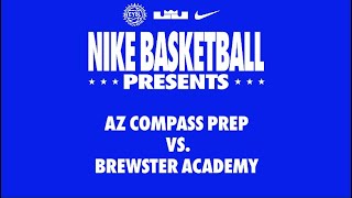 Nike EYBL Scholastic  AZ Compass Prep Miikka Muurinen vs Brewster Academy Dwayne Aristode [upl. by Biagi]