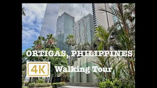 4K 60fps ORTIGAS PHILIPPINES  Morning Walk from Greenfield District to Ortigas Park [upl. by Dnilazor]