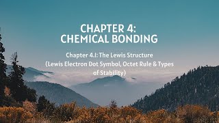 Matriculation Chemistry  Chapter 41 Lewis Electron Dot Symbol amp Octet Rule [upl. by Armilda]