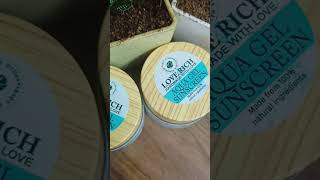 aqua Gel Sunscreen 🧴 cosmeticsskincarehandmade organic natural shortsviralsubscribe [upl. by Iatnahs]