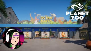 JE VISITE LE ZOO DE BEAUVAL  Planet zoo  Visite [upl. by Gnohp574]