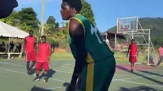 Secondary School Basketball Festival FinalPortsmouth Secondary vs Dominica State College [upl. by Enuj]