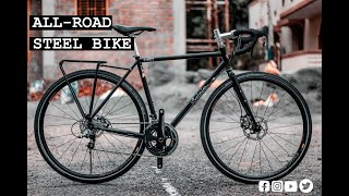 ALL ROAD CUSTOM STEEL BIKE  SRAM RIVAL 22  mavic ALLROAD THRU AXLE [upl. by Bannon464]