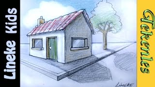 HUIS tekenen voor beginners in stappen [upl. by Retsim988]