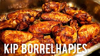 Kip borrelhapjes recept voor de kerstdagenchicken wings snacks recipe for Christmas [upl. by Horne]