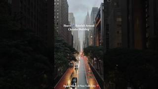 🗽🇺🇲☔☔ Heavy Rainfall Around Chrysler Building chryslerbuilding newyork4k newyorkcity rainfall [upl. by Yllut]