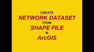 How to make network dataset from road shape file and analysis in ArcGIS [upl. by Areehs932]