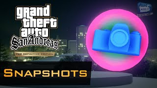 GTA San Andreas  Snapshots Locations Guide [upl. by Tare]