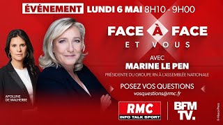 🔴 DIRECT  Lintégrale de linterview de Marine Le Pen présidente du groupe RN à lAssemblée nat [upl. by Enawtna194]