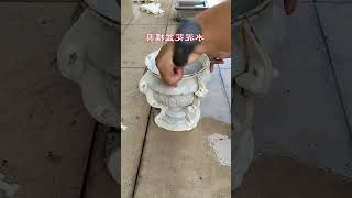 Cement flower pot flower pot mold Unfold good work [upl. by King621]