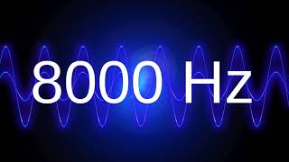 8000 Hz clean pure sine wave TEST TONE 8 khz frequency [upl. by Gilson]