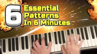 6 Essential Boogie Woogie Piano Patterns that Turn Beginners into Pros  Licks Tutorial Lesson [upl. by Saxet476]