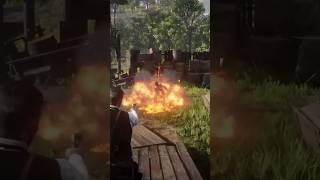 When A Fire Bottle Backfires… reddeadredemption2 rdr2 johnmarston ps5 gaming videogames games [upl. by Quartana]