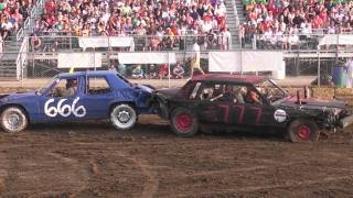 2011 McLean County Fair Demo Derby Heat 1 [upl. by Stasny]