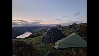 Whinstone Lee Tor  Peak District Wild Camp  Hilleberg Allak2 amp OEX Phoxx 1v2  Derwent Edge [upl. by Christiane482]