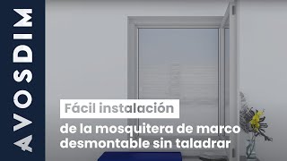 ¿Cómo instalar una mosquitera sin taladrar [upl. by Nnawaj337]