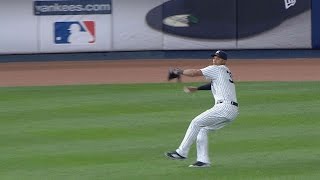 Gerrit Cole had enough Aaron Hicks drops another ball [upl. by Anazus]