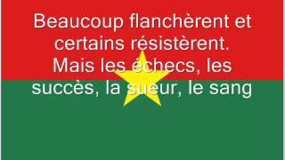 Hymne national du Burkina Faso [upl. by Bocock]