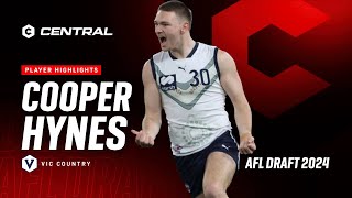 2024 AFL Draft  Cooper Hynes Player Highlights [upl. by Heimer129]