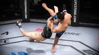 Michael Chandler vs Justin Gaethje Full Fight  UFC 4 [upl. by Lahcym689]