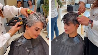 Super short haircut makeover for women [upl. by Ylac]