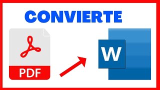 Como Convertir PDF a Word GRATIS [upl. by Ardnasirhc]