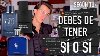 Perfumes Que DEBES TenerSegún Ustedes [upl. by Amadas226]