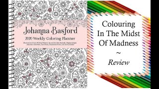 2020 Weekly Coloring Planner by Johanna Basford  Review and Full Flip Through [upl. by Rosabella636]