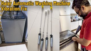 Haier Automatic Washing Machine Vibration Fix  Shocks installation [upl. by Aihsened]