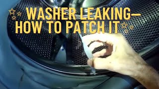 ✨ WASHER LEAKING  HOW TO EASILY PATCH IT✨ [upl. by Lukin]