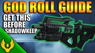 Destiny 2 Redrixs Broadsword God Roll PvP Guide Review Get this before Shadowkeep [upl. by Odericus]