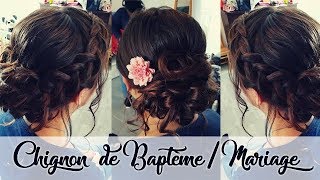 Chignon de mariagebaptême  LA Hairstyle Inspiration [upl. by Hilarius]