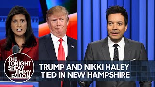 Trump and Nikki Haley Tied in New Hampshire Judge Threatens to Kick Trump Out of Court [upl. by Icyaj]