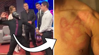 WWE Wrestlers Who Attacked TV Hosts [upl. by Enavi]