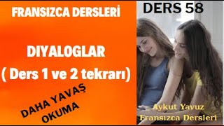 Fransızca Dersleri  Fransızca DERS 1 ve 2 EK DERS DIALOGUES  Fransızca Öğreniyorum [upl. by Analaj]