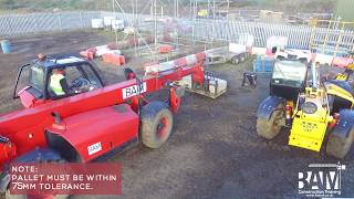 CPCS Telehandler Training  DeStacking [upl. by Kasey]