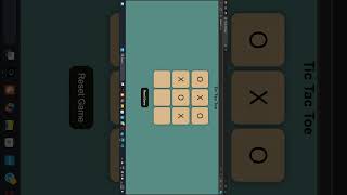 TicTacToe javascript coding coding webdevelopment programming html css gaming [upl. by Kendyl]