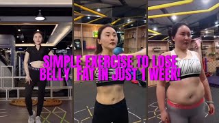 Simple Exercise To Lose Belly Fat in Just 1 Week [upl. by Nojid]