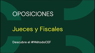 Entrevista CEF Oposiciones  Jueces y Fiscales [upl. by Joane989]