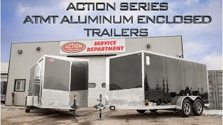 ACTION SERIES Enclosed Aluminum Cargo  Exclusive to Action Trailers [upl. by Ennovihc]