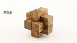 Notched Stick  3D Wooden Puzzle Brain Teaser [upl. by Glimp968]