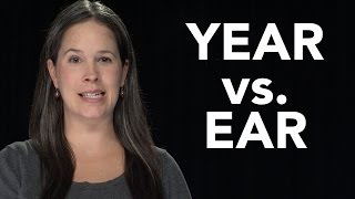 YEAR vs EAR  American English Pronunciation EAR vs HEAR [upl. by Doersten]