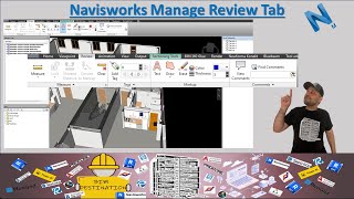 BIMVDC  Navisworks Manage Tutorial  Review Tab  How to Mark Up amp Measure in Navisworks Manage [upl. by Henka]