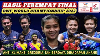 Hasil Semua Sektor Perempat Final Kejuaraan Dunia BWF Badminton Championship 2023 Hari Ini [upl. by Nahtiek26]