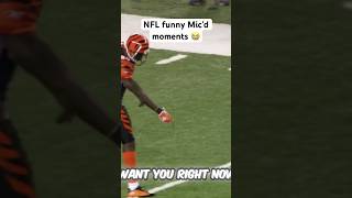 NFL funny Mic’d up moments 😭 shorts youtubeshorts short trending nfl funny sports football [upl. by Navar910]